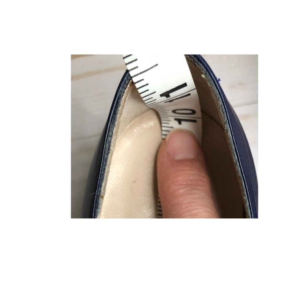 Salvatore Ferragamo Vintage Blue Snake Print Pumps Heels Sz 7.5AAA - Picture 16 of 16